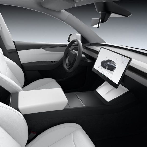 Spigen Tesla Wireless Charging Pad Cover white - Tesla model Y 2025 (ACP10032) - Image 10