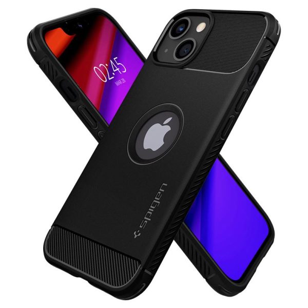 Θήκη Spigen Rugged Armor Matte Black - Apple iPhone 13 (ACS03518) - Image 15