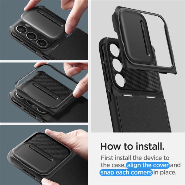 SPIGEN OPTIK ARMOR GALAXY S23 BLACK (ACS05733) - Image 14