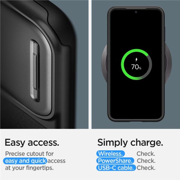 SPIGEN OPTIK ARMOR GALAXY S23 BLACK (ACS05733) - Image 17