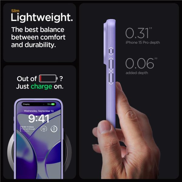 Θήκη Spigen Thin Fit Iris Purple-Apple iPhone 15 Pro (ACS06692) - Image 21