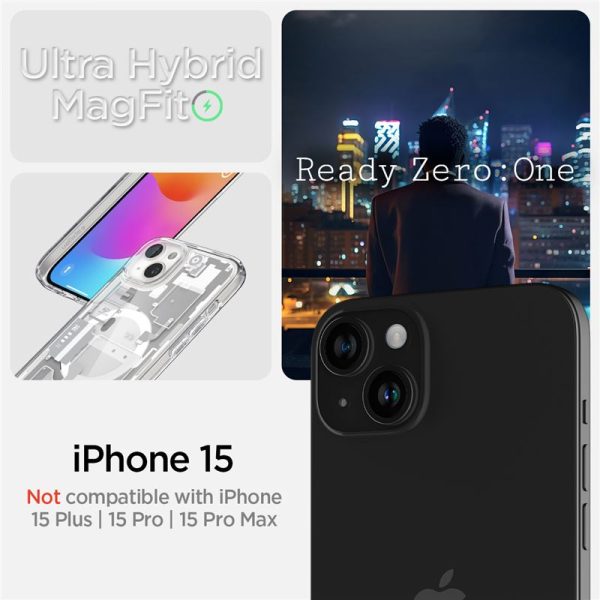 SPIGEN ULTRA HYBRID MAG MAGSAFE IPHONE 15 ZERO ONE WHITE (ACS07037) - Image 22