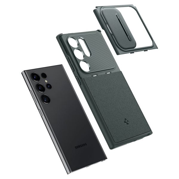 Θήκη Spigen Optik Armor Abyss Green-Samsung Galaxy S24 Ultra (ACS07314) - Image 24