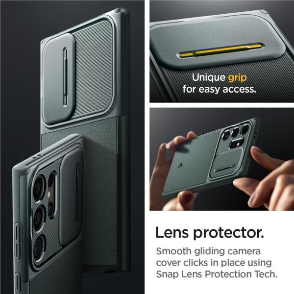Θήκη Spigen Optik Armor Abyss Green-Samsung Galaxy S24 Ultra (ACS07314) - Image 19