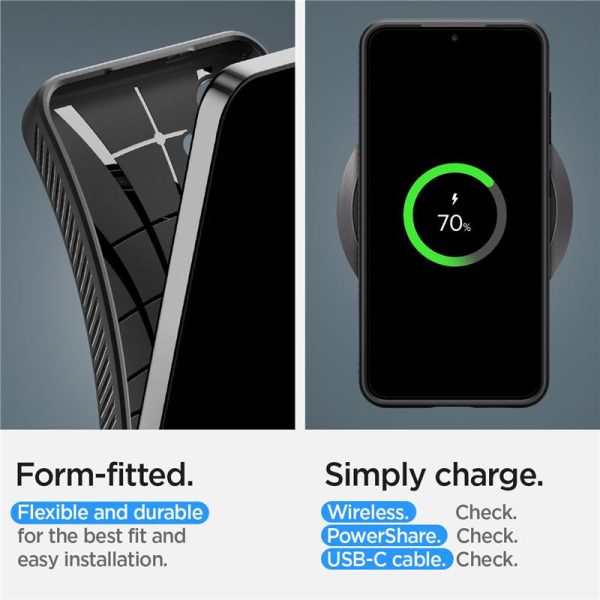 Θήκη Spigen Liquid Air Matte Black-Samsung Galaxy S24 (ACS07347) - Image 39