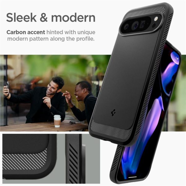 SPIGEN RUGGED ARMOR GOOGLE PIXEL 9 PRO XL MATTE BLACK (ACS07719) - Image 35