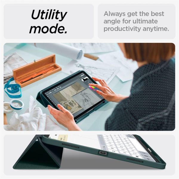 SPIGEN URBAN FIT IPAD PRO 13 7 / 2024 MIDNIGHT GREEN (ACS07763) - Image 26