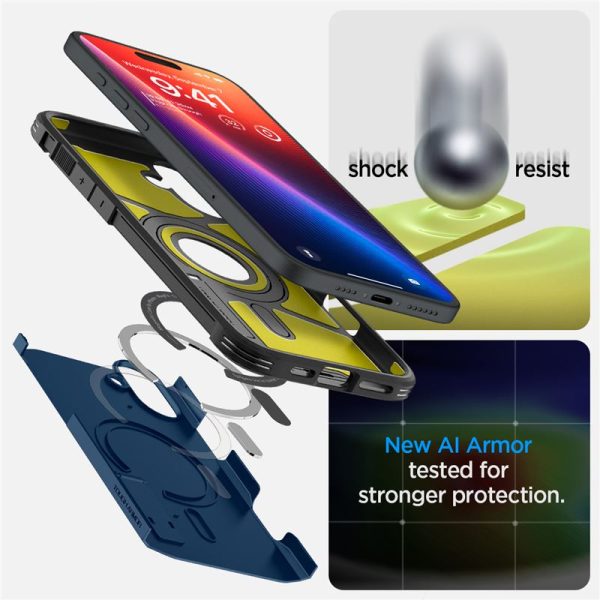 Θήκη Spigen Tough Armor AI (MagFit) Navy Blue-Apple iPhone 16 (ACS08217) - Image 31
