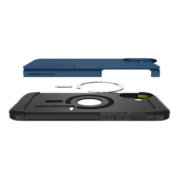 Θήκη Spigen Tough Armor AI (MagFit) Navy Blue-Apple iPhone 16 (ACS08217) - Image 24