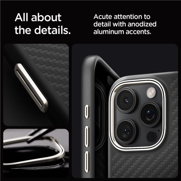Θήκη Spigen Enzo Aramid (MagFit) Black Natural-Apple iPhone 16 Pro Max (ACS08501) - Image 19