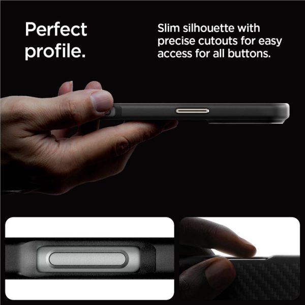Θήκη Spigen Enzo Aramid (MagFit) Black Natural-Apple iPhone 16 Pro Max (ACS08501) - Image 24