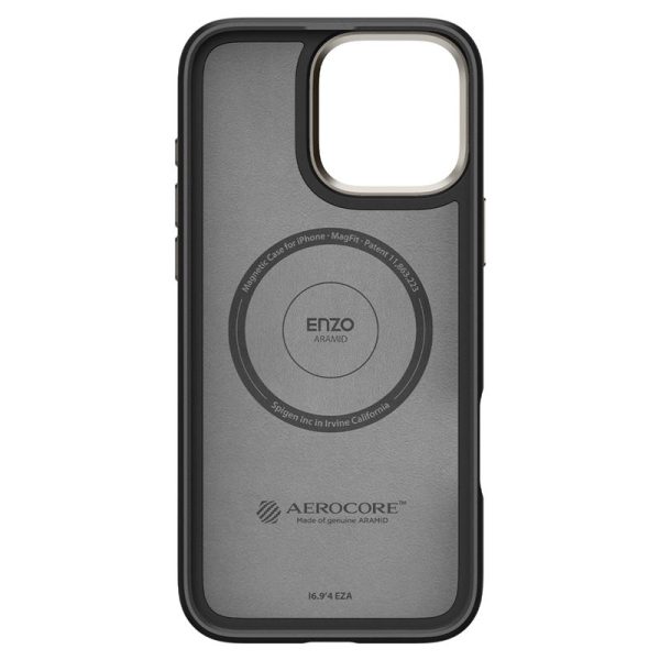 Θήκη Spigen Enzo Aramid (MagFit) Black Natural-Apple iPhone 16 Pro Max (ACS08501) - Image 22