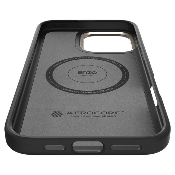Θήκη Spigen Enzo Aramid (MagFit) Black Natural-Apple iPhone 16 Pro Max (ACS08501) - Image 30