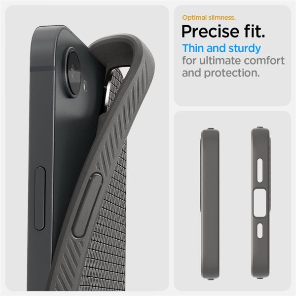 Spigen Liquid Air Marble Gray-Apple iPhone 16e (ACS09532) - Image 32