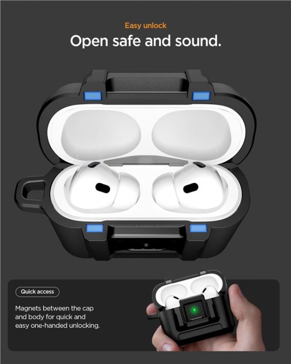 Spigen Lock Fit Matte Black-Apple AirPods Pro 3 (ACS09825) - Image 13