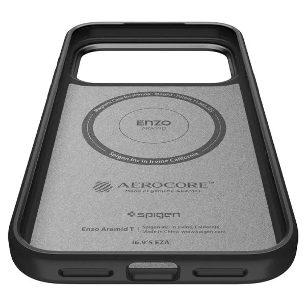 Θήκη iPhone 18 Pro Max / 17 Pro Max Spigen Enzo Aramid T MagFit MagSafe Black (ACS09906) - Image 18