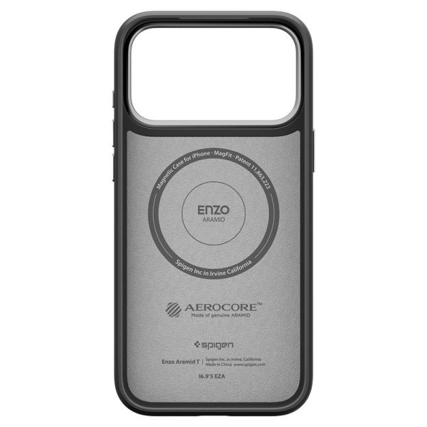 Spigen Enzo Aramid T Black Silver-Apple iPhone 17 Pro (ACS09958) - Image 4