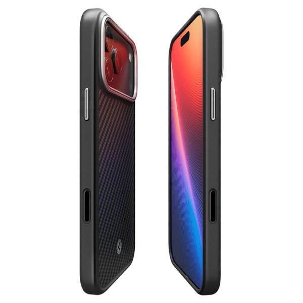 Spigen Enzo Aramid T Black Silver-Apple iPhone 17 Pro (ACS09958) - Image 6