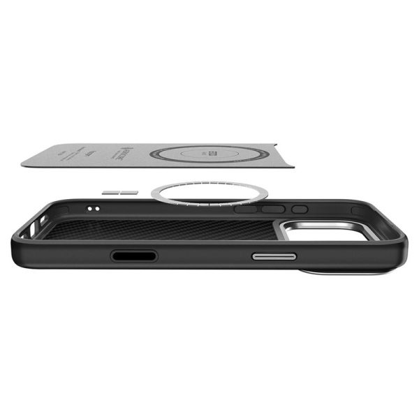 Spigen Enzo Aramid T Black Silver-Apple iPhone 17 Pro (ACS09958) - Image 8
