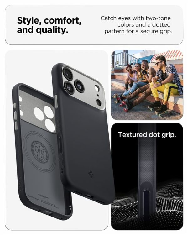 Spigen Nano Pop MagSafe Black Sesame-Apple iPhone 17 Pro (ACS10328) - Image 4