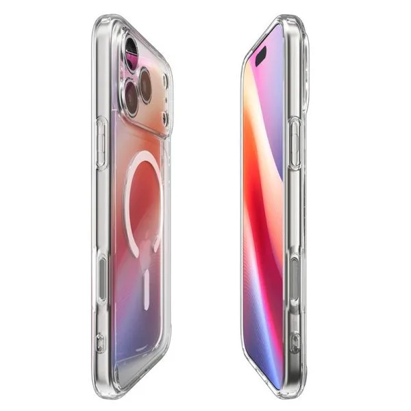 Θήκη Spigen Ultra Hybrid Mag MagSafe για iPhone 17 Pro - Clear/White (ACS10346) - Image 6