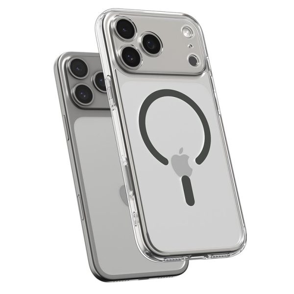 Spigen Ultra Hybrid MagSafe Clear Graphite-Apple iPhone 17 Pro (ACS10347) - Image 5