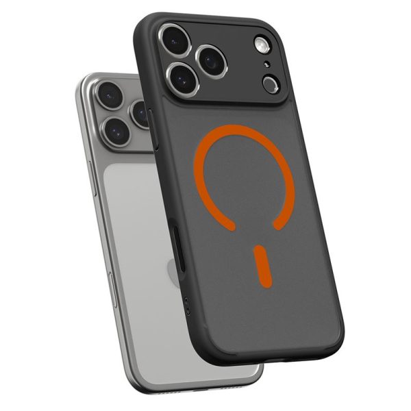 Spigen Ultra Hybrid MagSafe Frost Black orange-Apple iPhone 17 Pro (ACS10483) - Image 5