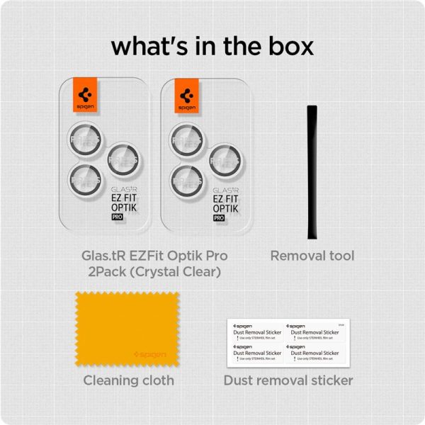 Spigen Lens Protector Glas.tR EZ FIT 2PCS Clear-Apple iPhone 17 Pro/17 Pro Max/16 Pro/16 Pro Max/15 Pro/15 Pro Max/14 Pro/14 Pro Max (AGL06914) - Image 11