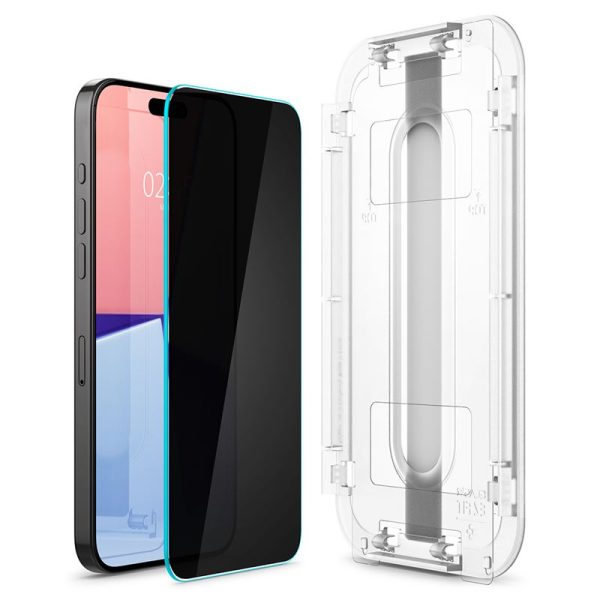 Spigen EZ Fit GLAS.tR Privacy-Apple iPhone 15 Pro Max (AGL07118) - Image 13