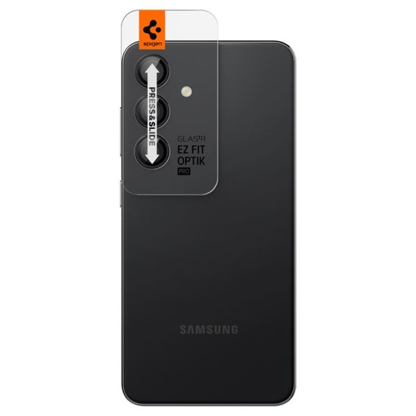 Spigen Glass tR EZ Fit Optik Pro 2 Pack Black-Samsung Galaxy S24+ (AGL07433) - Image 19