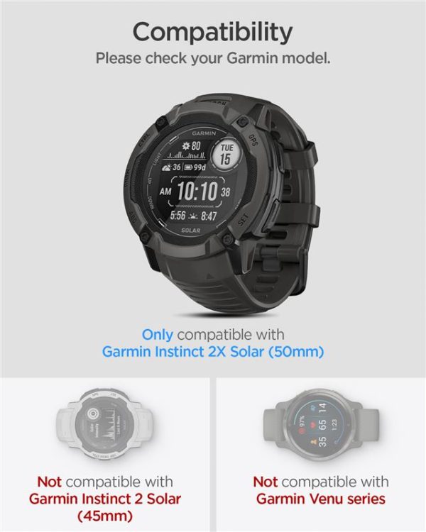 SPIGEN GLAS.TR EZ FIT 2-PACK GARMIN INSTINCT 2X SOLAR CLEAR (AGL07593) - Image 18