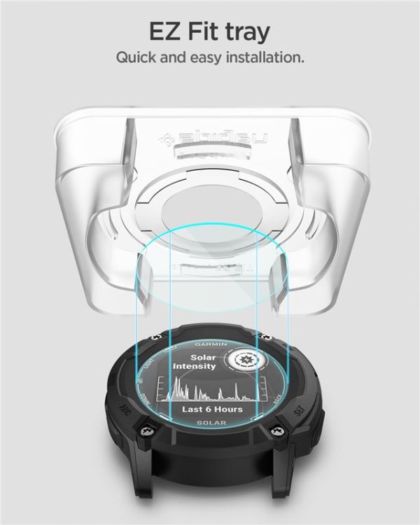 SPIGEN GLAS.TR EZ FIT 2-PACK GARMIN INSTINCT 2X SOLAR CLEAR (AGL07593) - Image 13