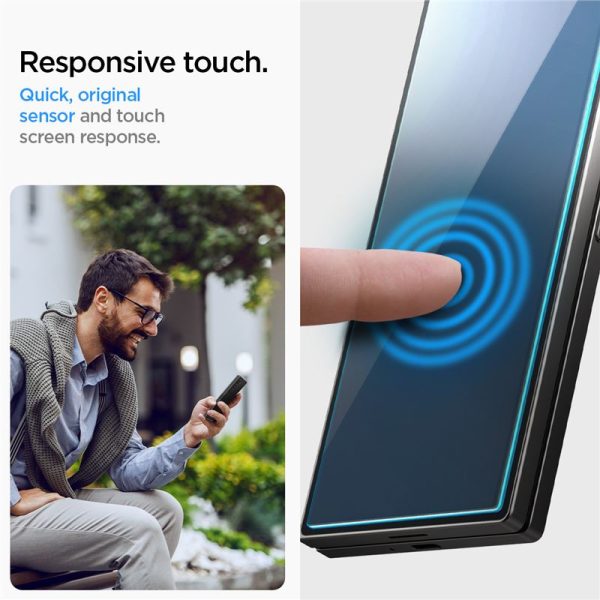 Spigen EZ Fit GLAS.tR Slim 2PCS Clear-Samsung Galaxy Z Fold 6 (AGL07969) - Image 18