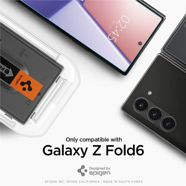 Spigen EZ Fit GLAS.tR Slim 2PCS Clear-Samsung Galaxy Z Fold 6 (AGL07969) - Image 27