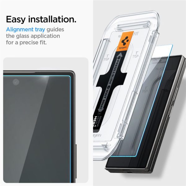 Spigen EZ Fit GLAS.tR Slim 2PCS Clear-Samsung Galaxy Z Fold 6 (AGL07969) - Image 28