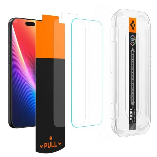 Προστασία Οθόνης Spigen Glas.tR EZ Fit Pro AC για iPhone 16 Pro Max / 17 Pro Max - Clear (AGL10095) - Image 6