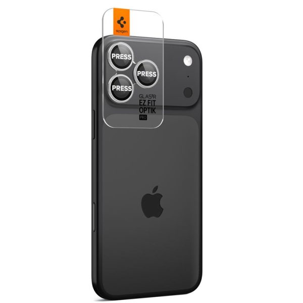 Spigen Glass tR EZ Fit Optik Pro 2 Pack Silver-Apple iPhone 17 Pro/17 Pro Max/16 Pro/16 Pro Max/15 Pro/15 Pro Max/14 Pro/14 Pro Max (AGL10124) - Image 10