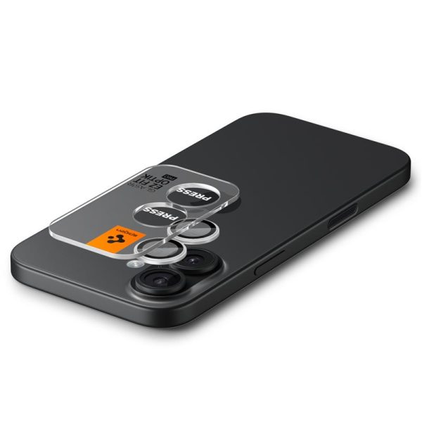 Spigen Glass tR EZ Fit Optik Pro 2 Pack Silver-Apple iPhone 17 (AGL10126) - Image 8