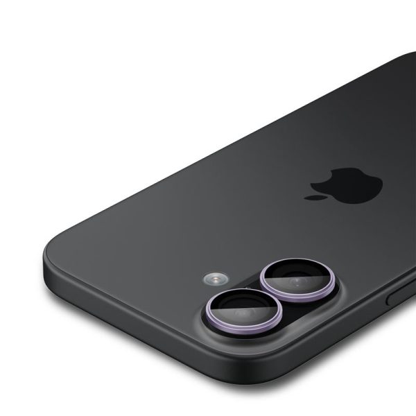 Spigen Glass tR EZ Fit Optik Pro 2 Pack Purple-Apple iPhone 17 (AGL10127) - Image 7