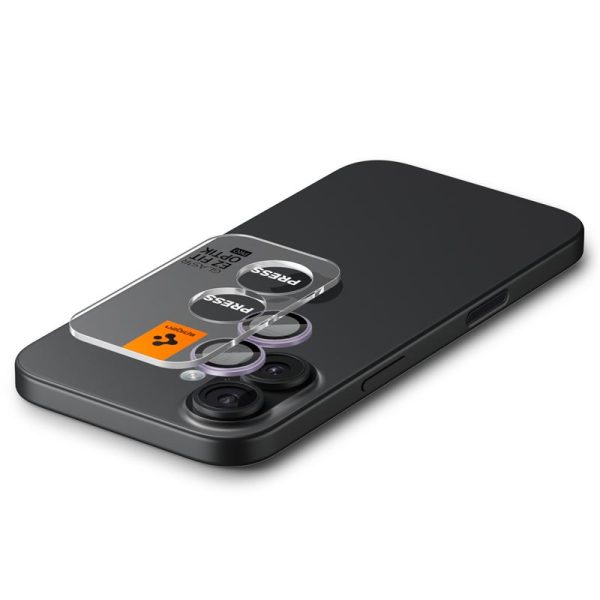 Spigen Glass tR EZ Fit Optik Pro 2 Pack Purple-Apple iPhone 17 (AGL10127) - Image 8