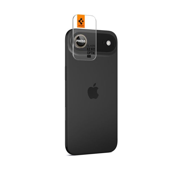 Spigen Glass tR EZ Fit Optik Pro 2 Pack Gold-Apple iPhone 17 Air (AGL10131) - Image 4