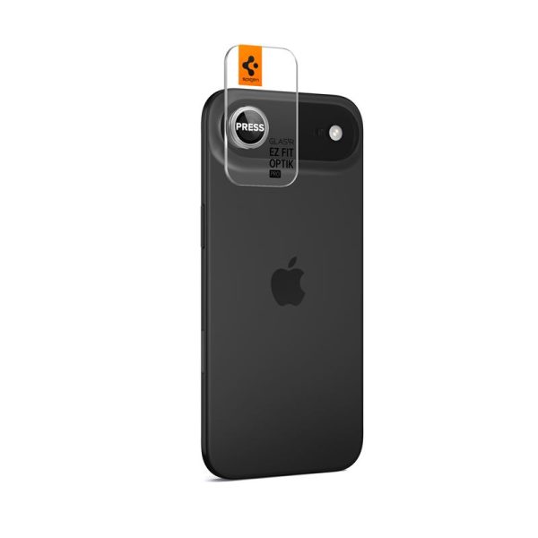 Spigen Glass tR EZ Fit Optik Pro 2 Pack Silver-Apple iPhone Air (AGL10132) - Image 4
