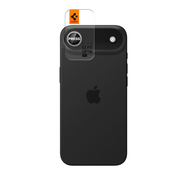 Spigen Glass tR EZ Fit Optik Pro 2 Pack Silver-Apple iPhone Air (AGL10132) - Image 5