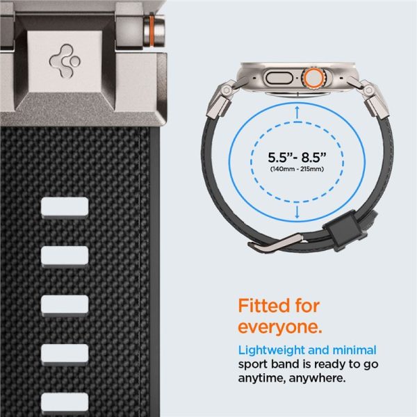 Spigen Watch Band DuraPro Armor Black-Apple Watch Series 44/45/46/49mm (AMP06065) - Image 20
