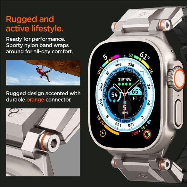 Spigen Watch Band DuraPro Armor Black-Apple Watch Series 44/45/46/49mm (AMP06065) - Image 18