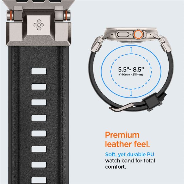 Spigen Wristband DuraPro Armor PU Black-Apple Watch Series 44/45/46/49mm (AMP07591) - Image 19