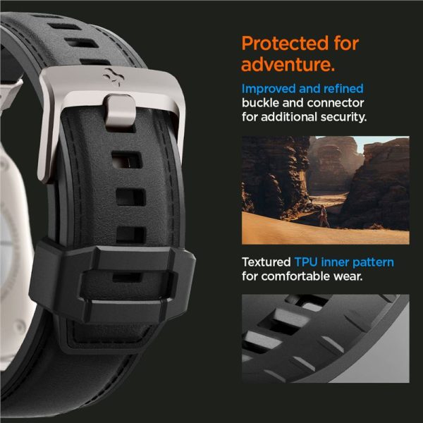 Spigen Wristband DuraPro Armor PU Black-Apple Watch Series 44/45/46/49mm (AMP07591) - Image 21