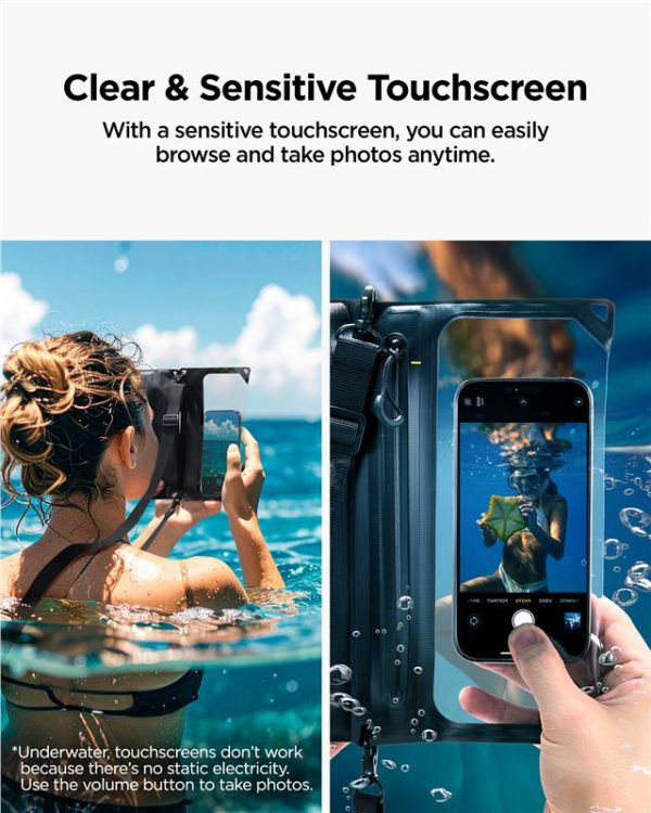 Spigen Aqua Shield WaterProof Case A640 (Dual Crossbag) 1 Pack Black (AMP09746) - Image 5
