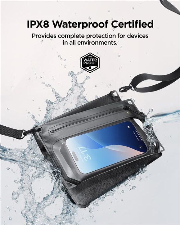 Spigen Aqua Shield WaterProof Case A640 (Dual Crossbag) 1 Pack Black (AMP09746) - Image 6