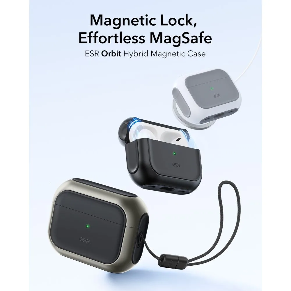 Θήκη Apple AirPods Pro 3 ESR Orbit HaloLock MagSafe Titanium - Image 2